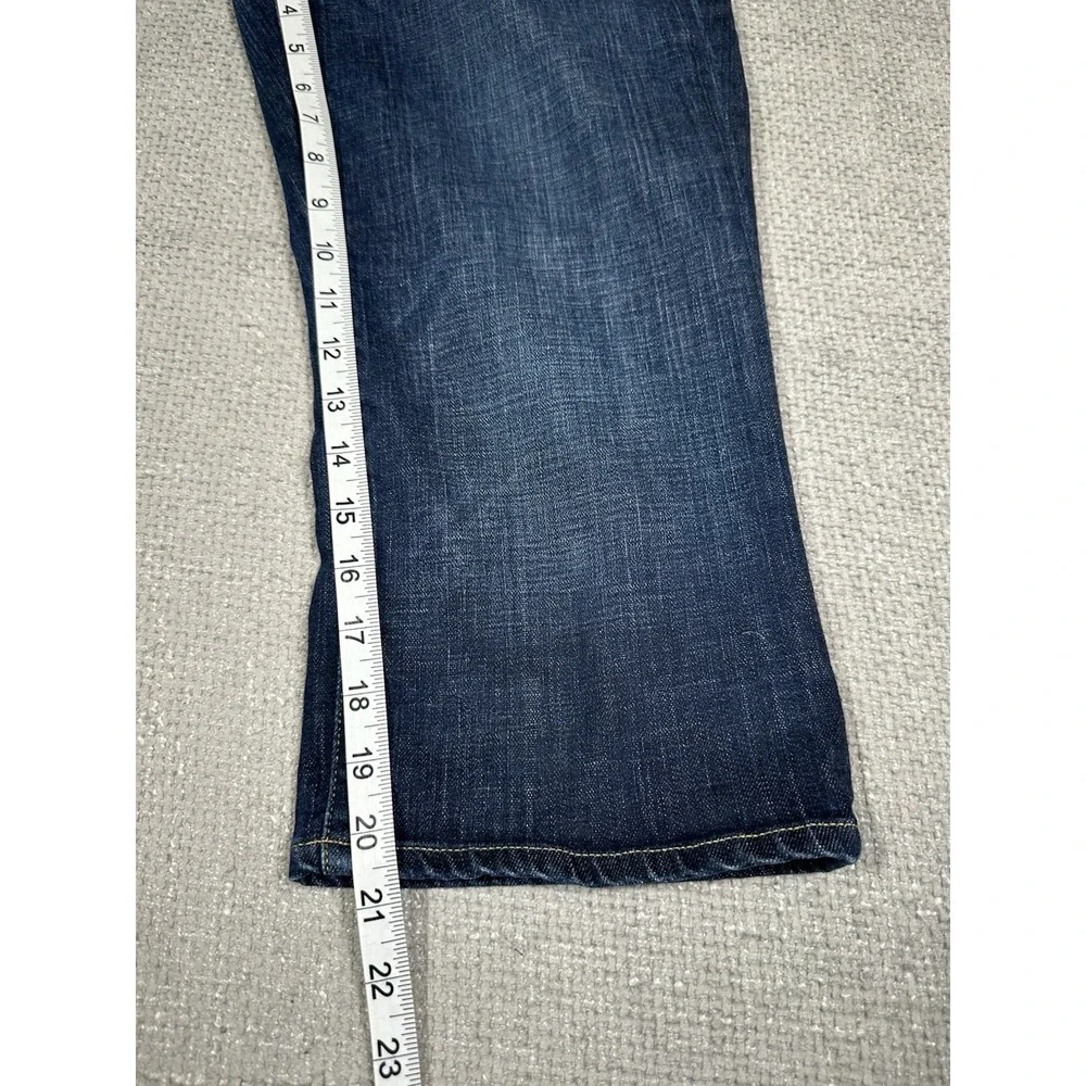 J Crew Jeans Womens 32 Blue Hipslung‎ Capri Y2K